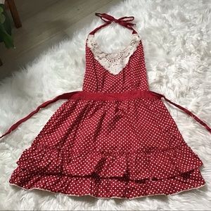 En Vogue Red and White Polkadot Apron